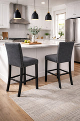 29'' Bar Stool, Set Of 2 - Grey