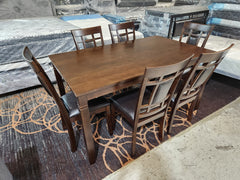 EVA - Wooden Dinning Table - 7 Piece