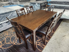 EVA - Wooden Dinning Table - 7 Piece