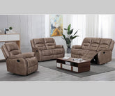Larissa Caramel Brown Reclining Set 72070