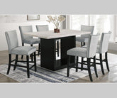 Folando Pub Height Velvet Chairs (2 per Box)