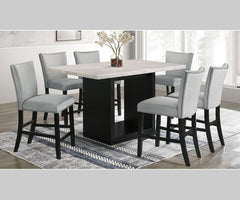 Folando Pub Height Velvet Chairs (2 per Box)