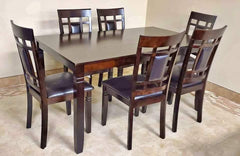 EVA - Wooden Dinning Table - 7 Piece