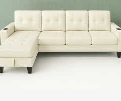 6212 PU Leather 4-seater
