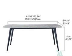 DT-19 Ceramic Dinning Table – 6 Seater