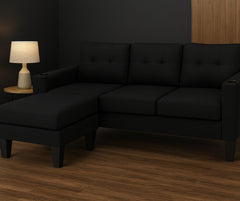 Chottu Fabric - 3 Seater with Ottoman