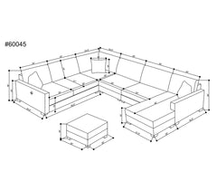 FDI - Corbin Sofa U shaped