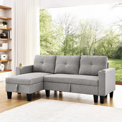 FDI - JOHNNY 3 Seater Storage Sofa fabirc Reversible