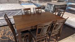 EVA - Wooden Dinning Table - 7 Piece