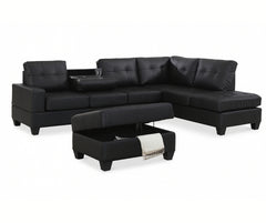 Roma Leather PU Sectional