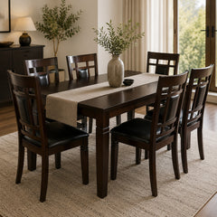EVA - Wooden Dinning Table - 7 Piece