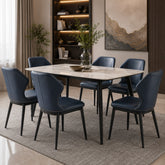 DT-19 Ceramic Dinning Table – 6 Seater