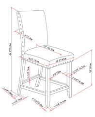 29'' Bar Stool, Set Of 2 - Grey