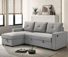 Ceillo Linen Fabric Reversible Sofa Bed RAW002