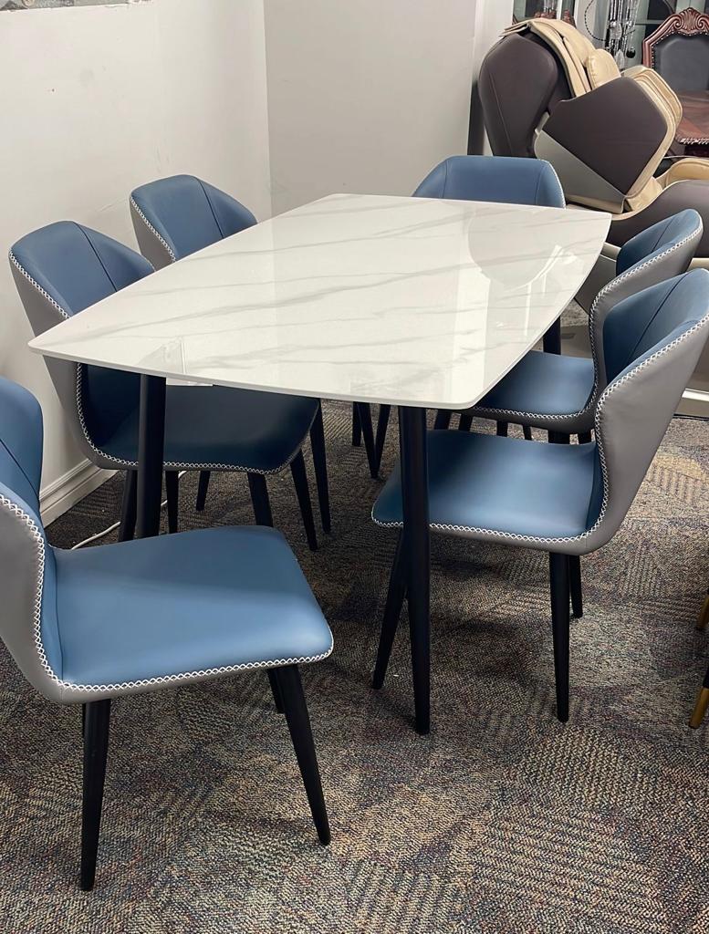 DT-19 Ceramic Dinning Table – 6 Seater