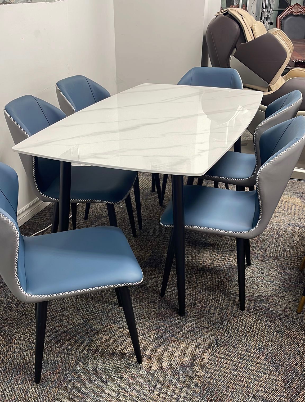 DT-19 Ceramic Dinning Table – 6 Seater
