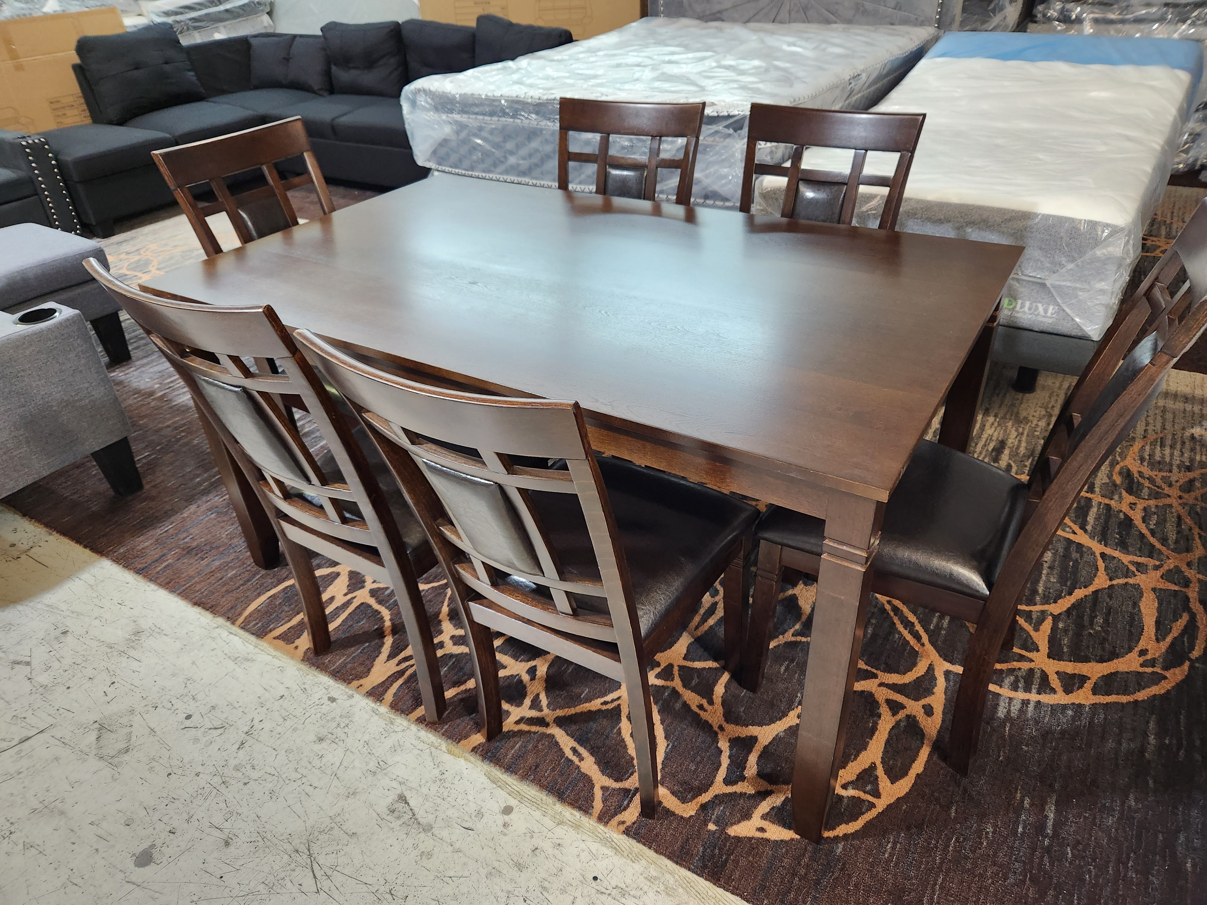 EVA - Wooden Dinning Table - 7 Piece