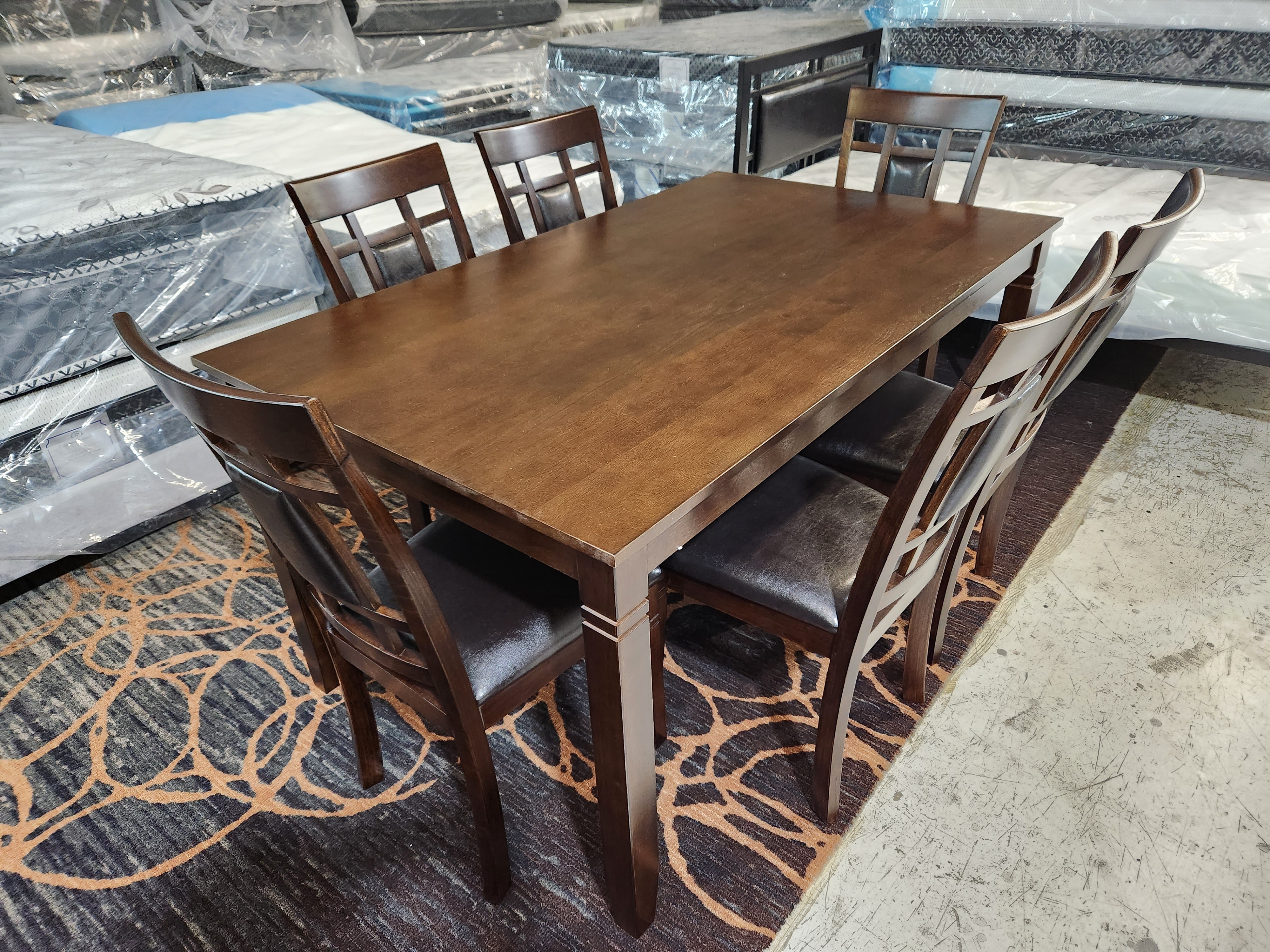 EVA - Wooden Dinning Table - 7 Piece