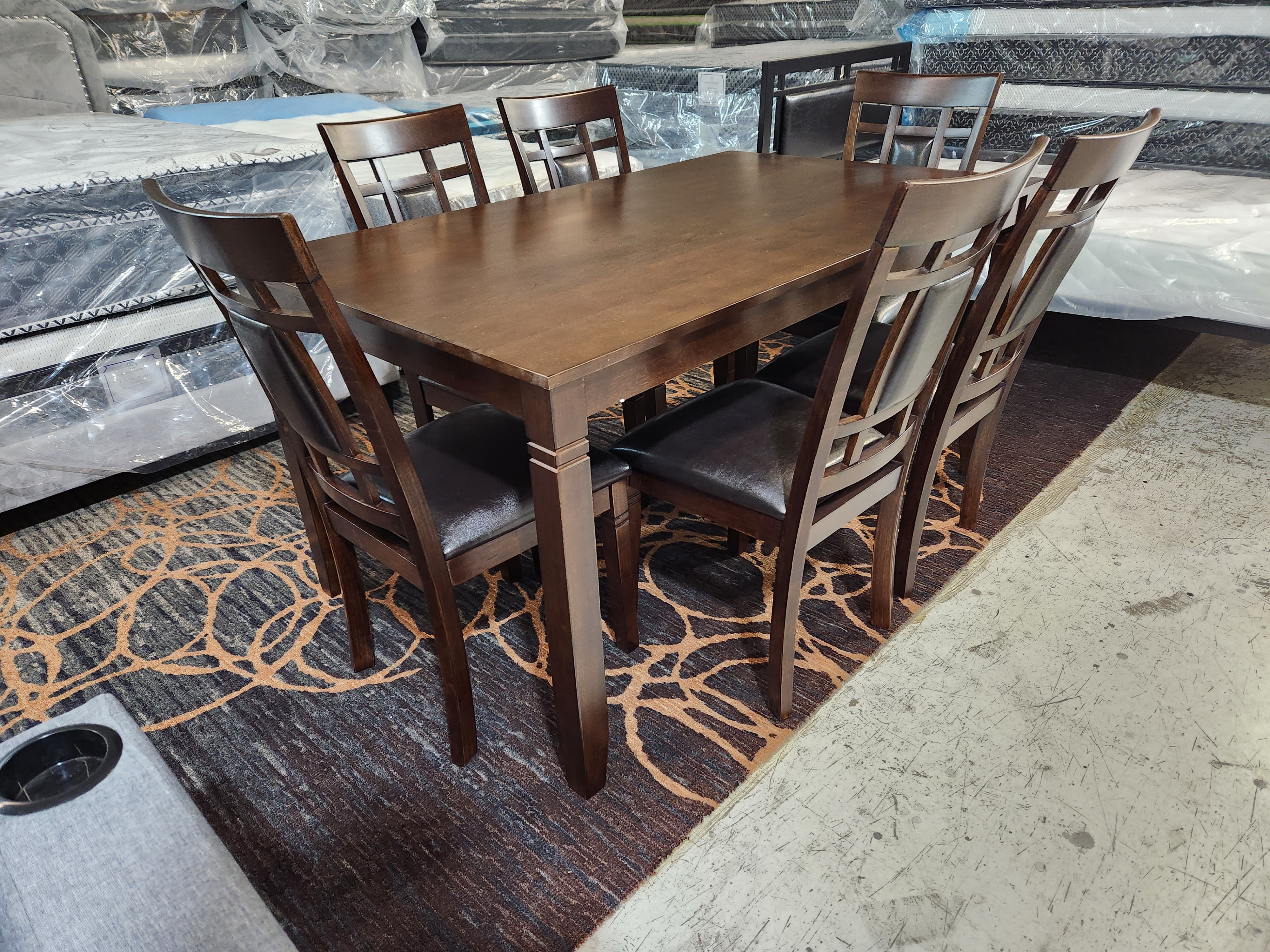 EVA - Wooden Dinning Table - 7 Piece