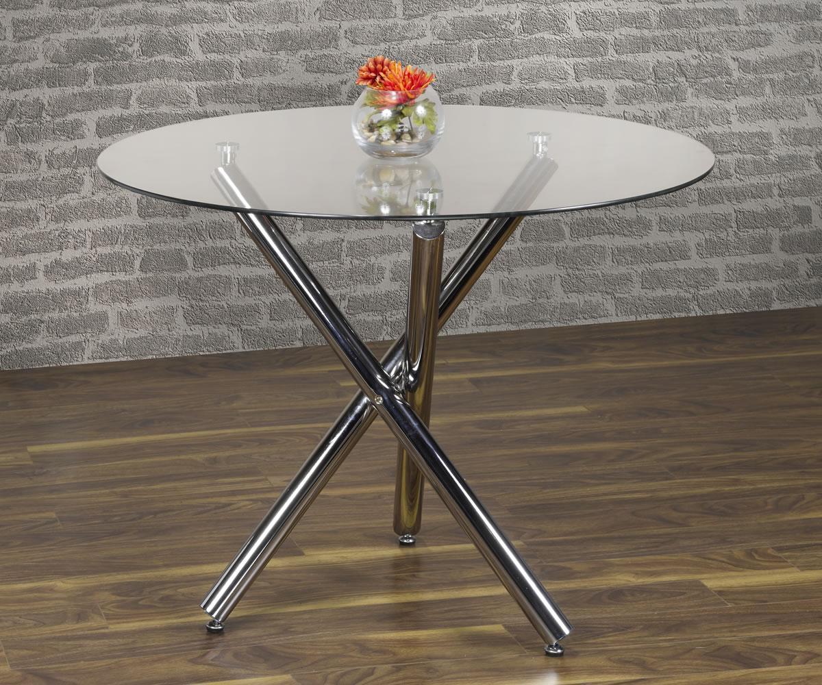 Mara 5-Piece Contemporary Glass Dining Set