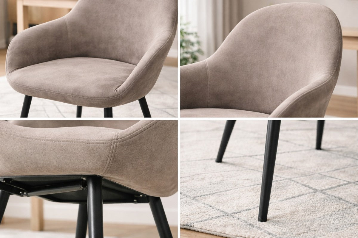 Dining Chair, Set Of 2, Vintage Beige