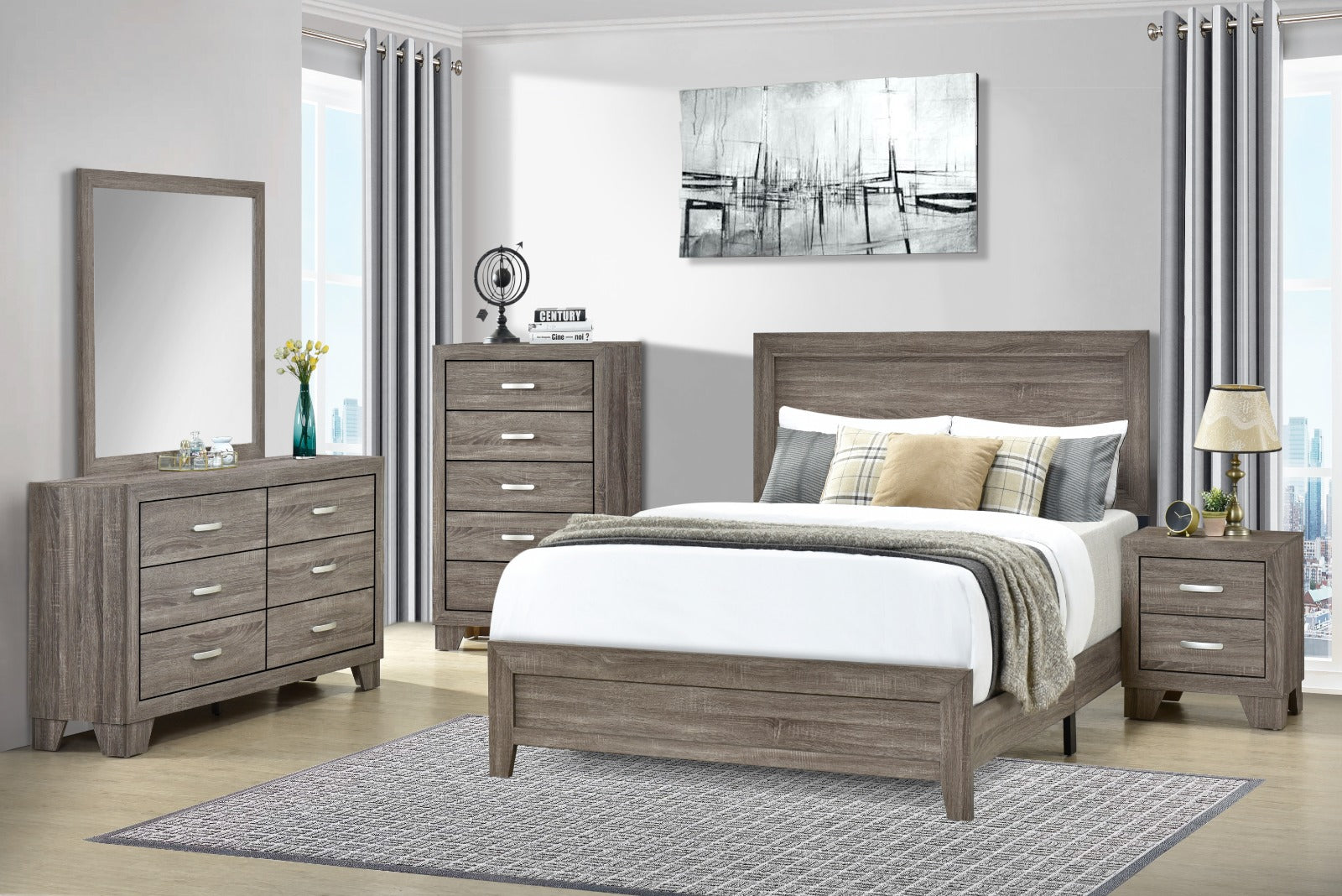 Olivia Bed Room Set + Box Spring