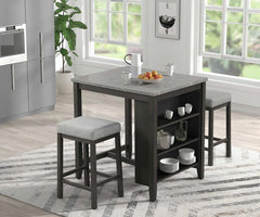 Pheony 3-Piece Counter Dining Set (Table + 2 Stools)