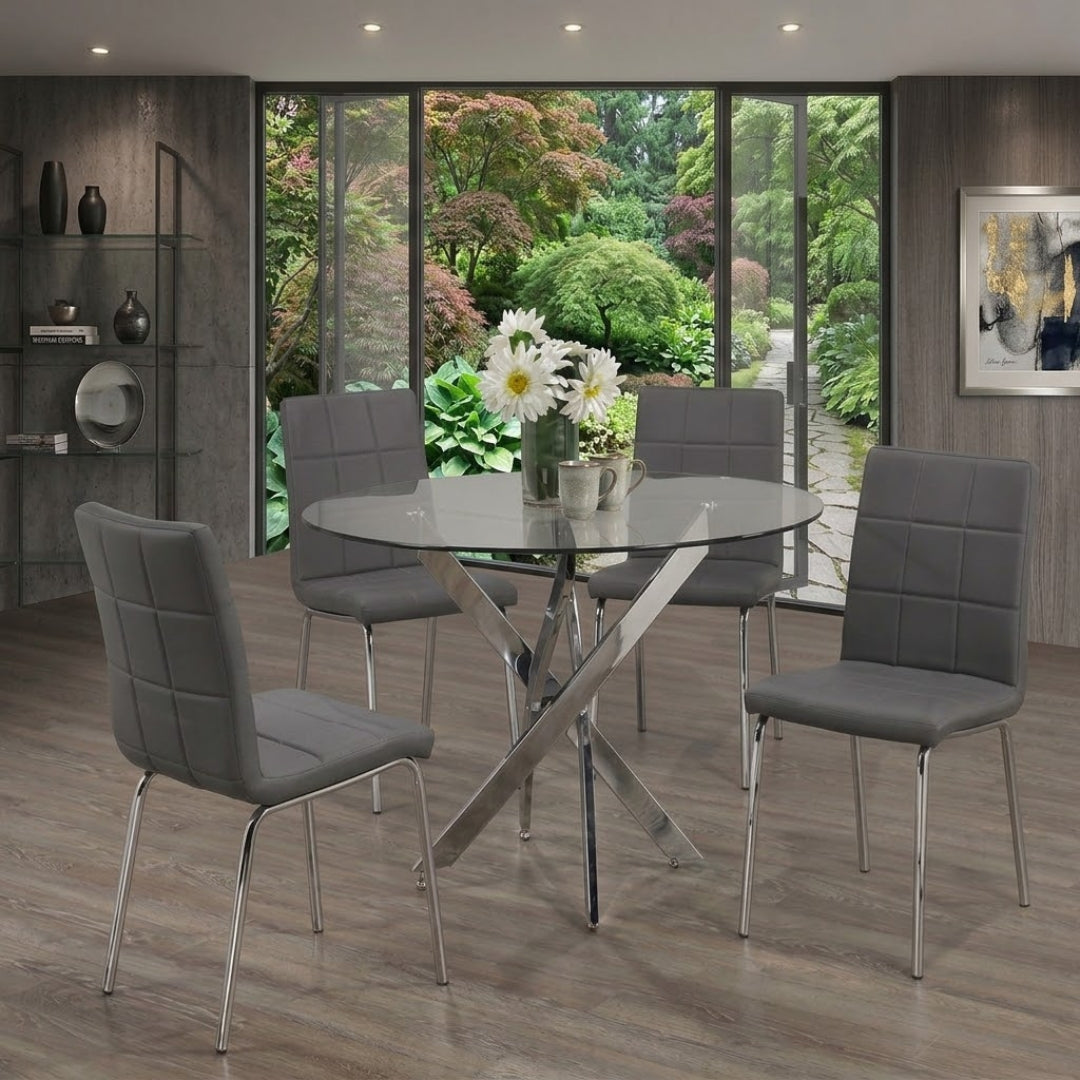 T1447 - Glass Dinning Table