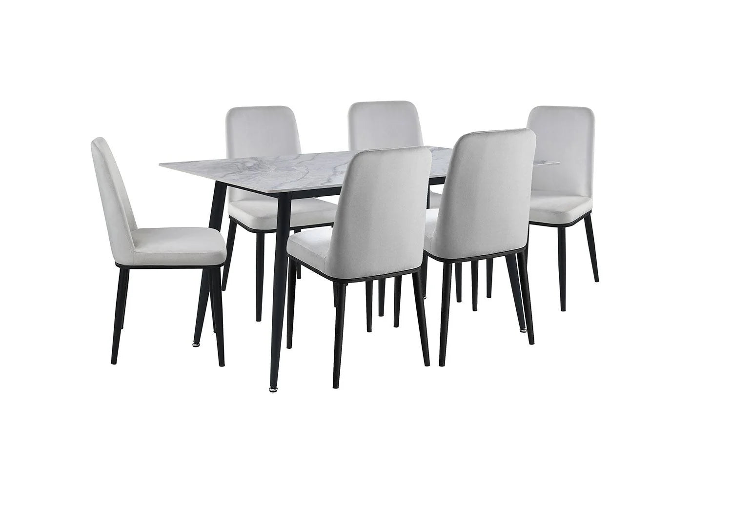 DT-19 Ceramic Dinning Table – 6 Seater