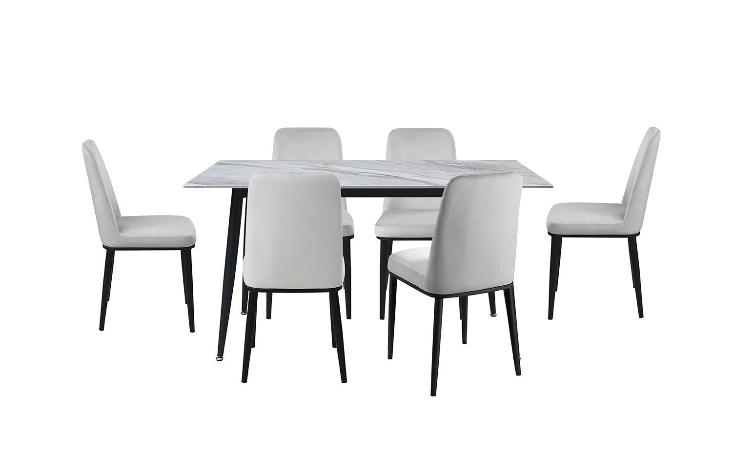 DT-19 Ceramic Dinning Table – 6 Seater