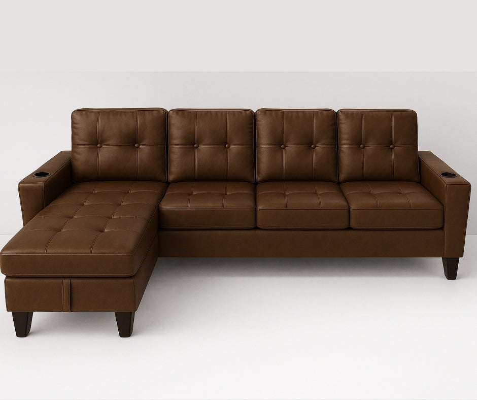 6212 PU Leather 4-seater