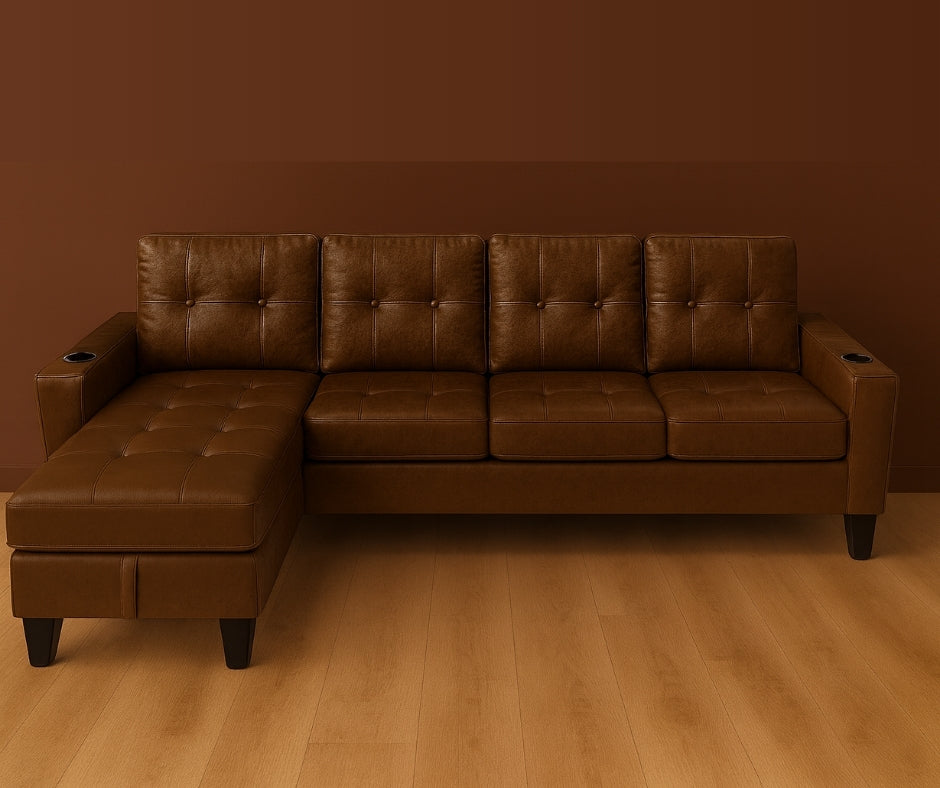 6212 PU Leather 4-seater