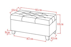 Storage Ottoman - Grey