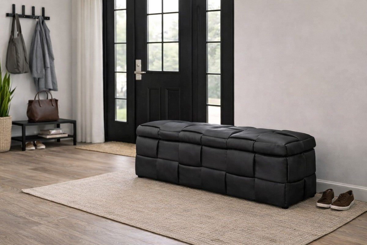 Storage Ottoman - Black