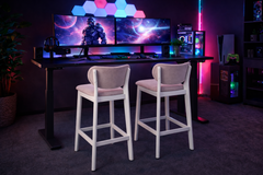 Counter Stool, Set Of 2 - Cream