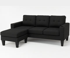 Chottu Fabric  - 3 Seater with Ottoman