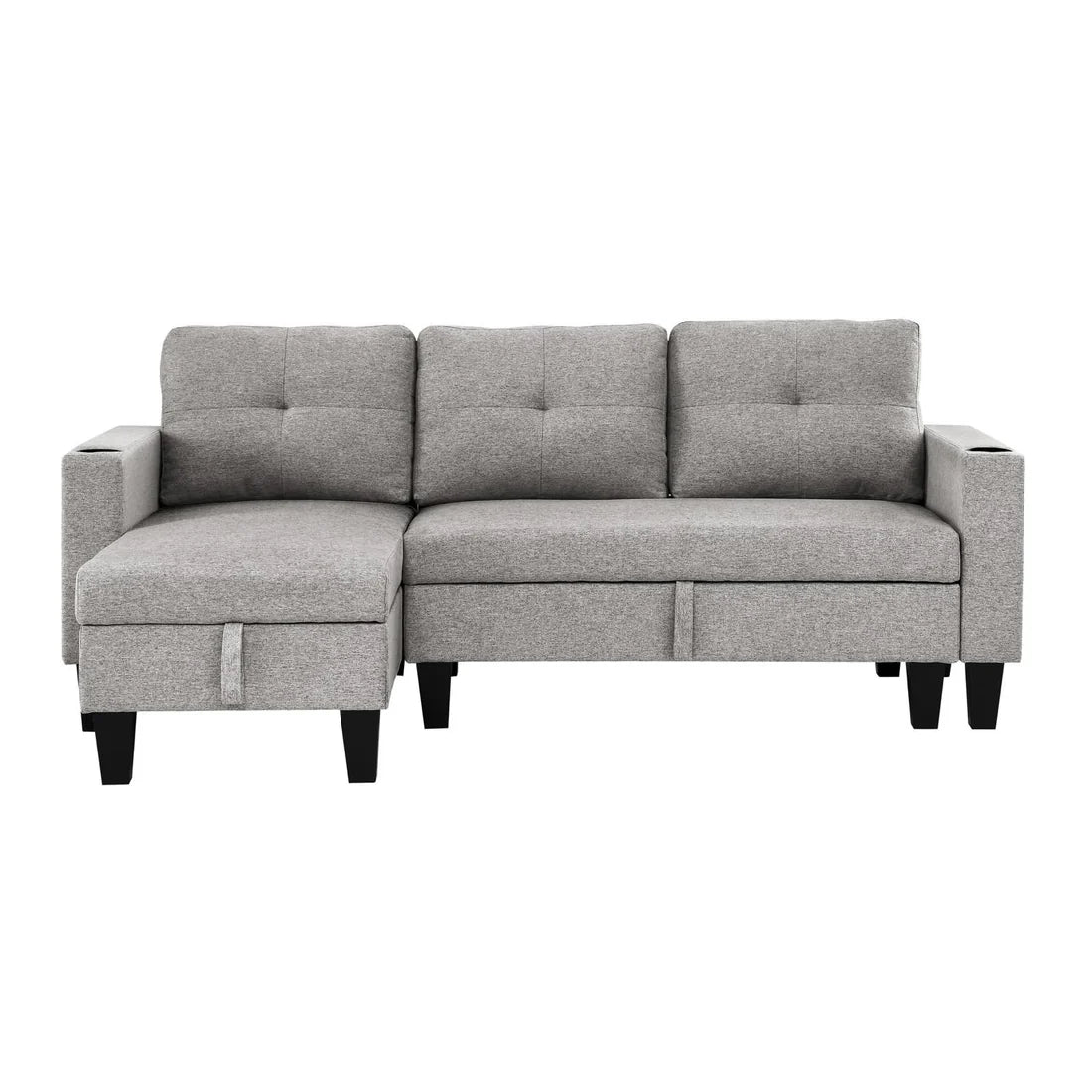 FDI - JOHNNY 3 Seater Storage Sofa fabirc Reversible