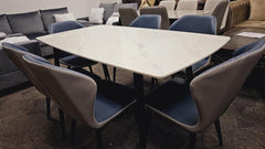 DT-19 Ceramic Dinning Table – 6 Seater