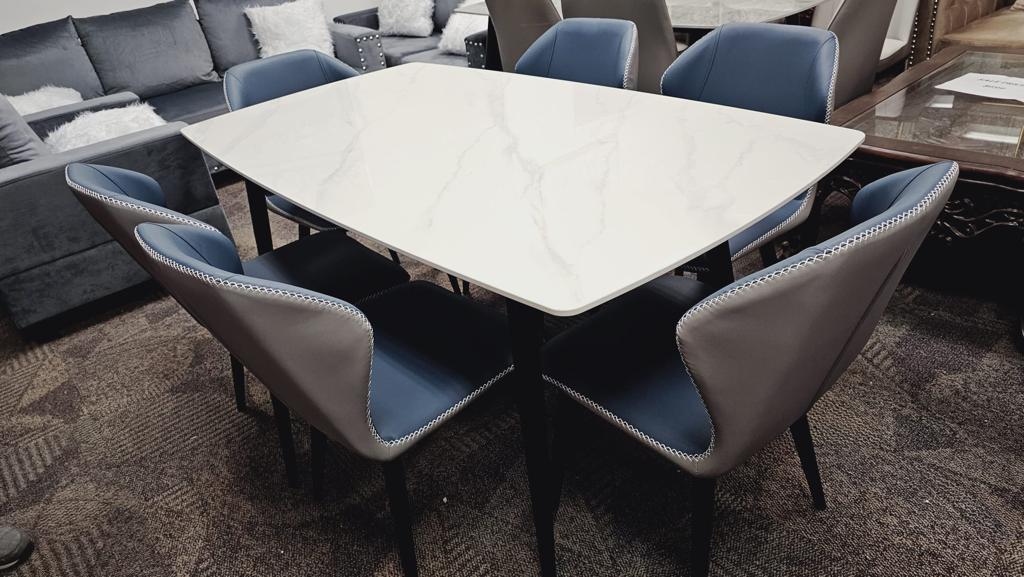 DT-19 Ceramic Dinning Table – 6 Seater