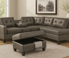 Roma Leather PU Sectional