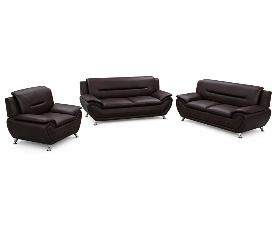 SPEEDY - Leather Faux Sofa Set 3 + 2 + 1