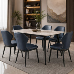 DT-19 Ceramic Dinning Table – 6 Seater
