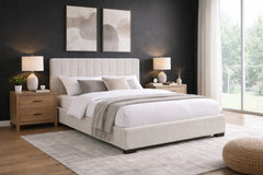 Queen Bed Frame - Beige